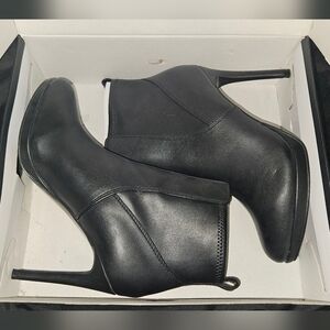 Nine West Black High-Stiletto Ankle Booties